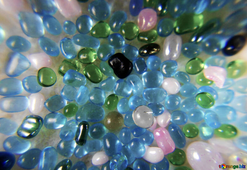 Multi-colored glass beads №47983