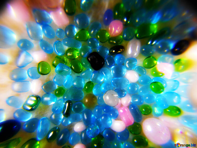 Perles de verre multicolores №47984