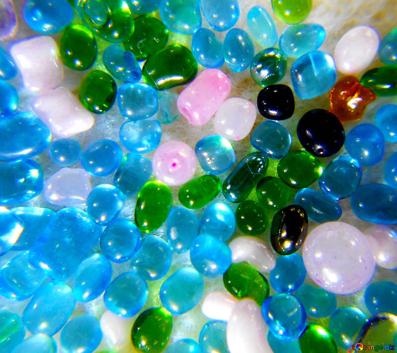 Perlas de vidrio multicolores №47990