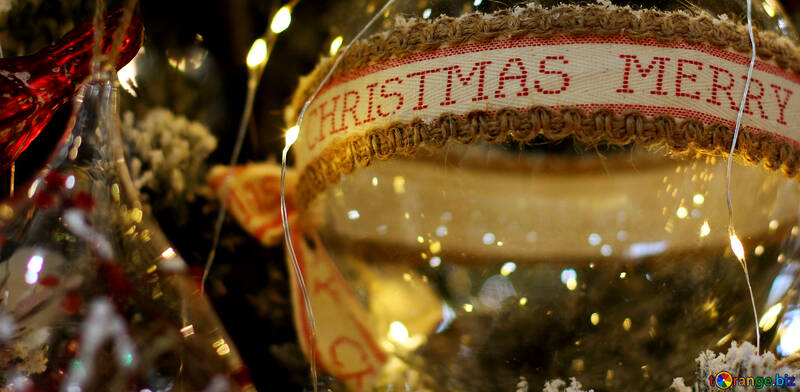 Beautiful Christmas tree toy ball №47694