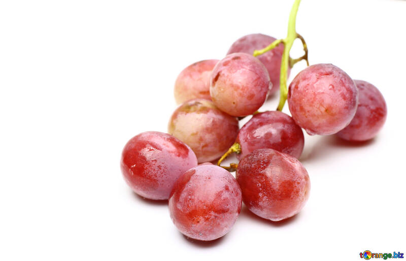Рожевий виноград ізольовано на білому тлі №47267