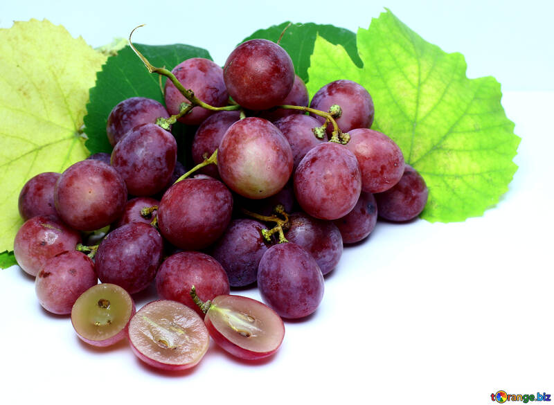 Pink grape isolated on white background №47288