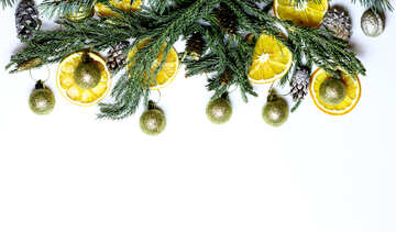 Christmas wreath with Mandarin №48203