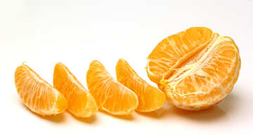 Peeled mandarin №48217