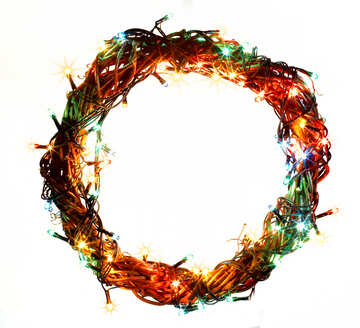 Corona di Natale con uno sfondo cazzo con spazio per il testo №48019