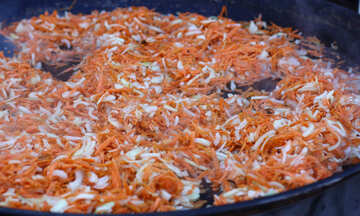 Roasted carrots and onions №48381