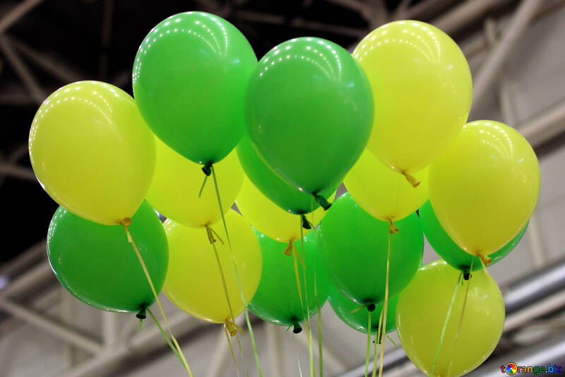 Green balloons №48851