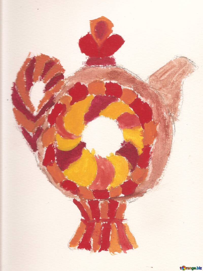 Дитячий малюнок чайник №48242