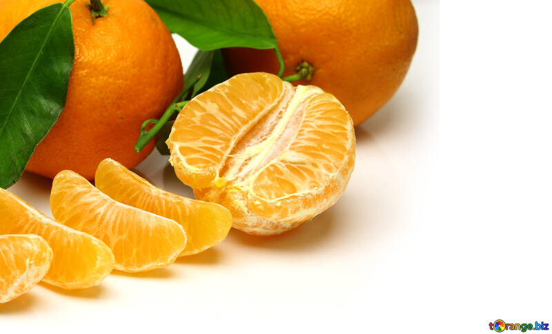 Background with tangerines №48220