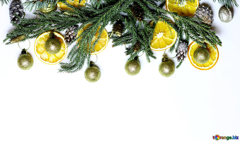 Christmas wreath with Mandarin №48203