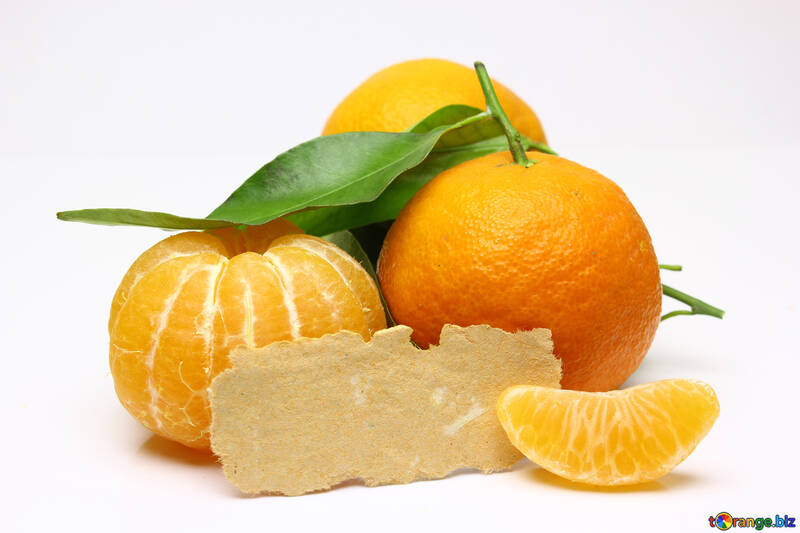 Tangerinen mit leeren Preisschild №48207