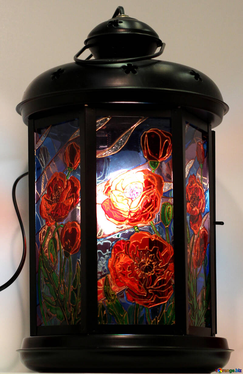 Stained glass lamp №48819
