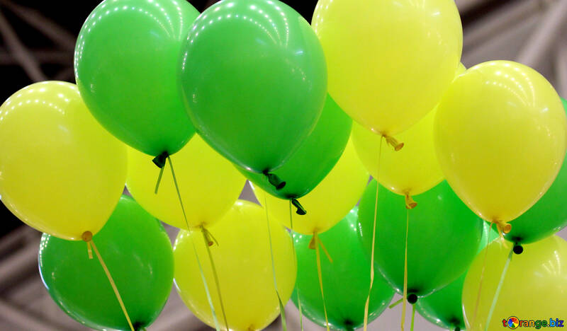 Green balloons №48849