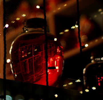 Bottle a red jar in a window №49368
