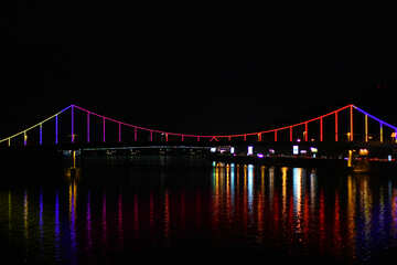 Kiev footbridge with illumination №49380