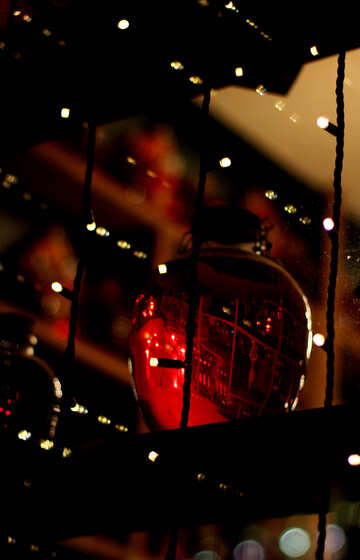 Luzes de vidro vermelho №49369