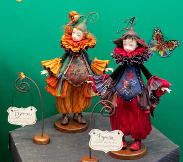Two dolls in festive wear №49026