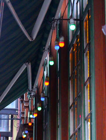 Bulbs Lights on building №49321