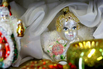 Christmas Decoration Doll Girl №49572