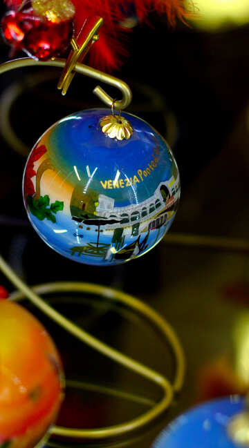 Blauer Weihnachtsball №49506