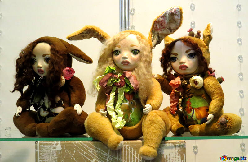 3 Puppen Welpen Puppe №49037