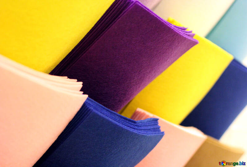 Coloured felt squares paper stoff №49152