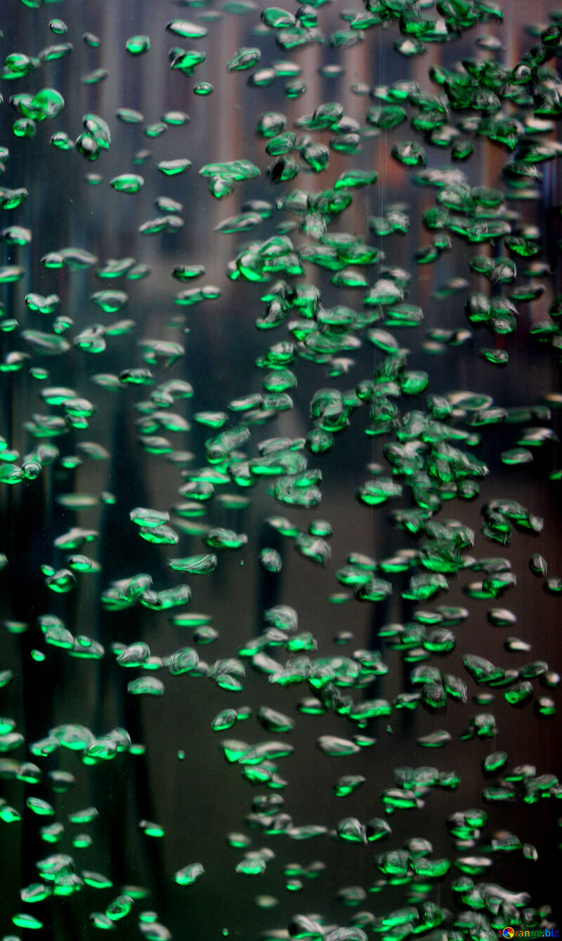 Зелені падаючі бульбашки №49286