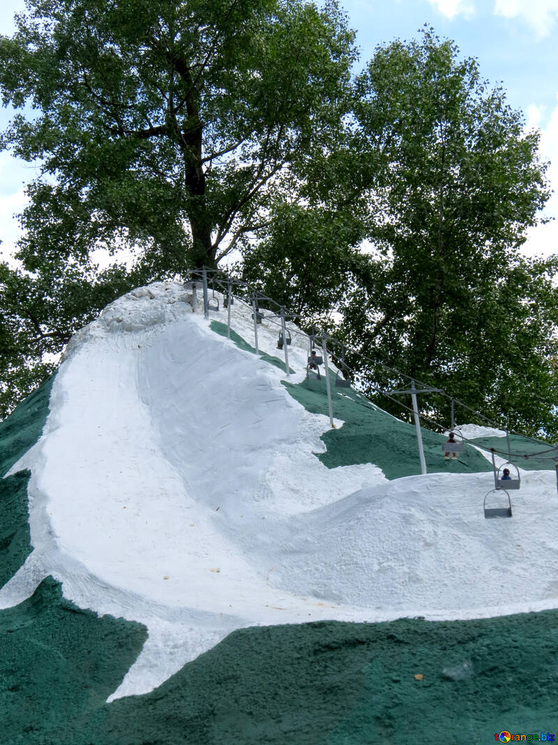 Modell eines Skilifts №49819