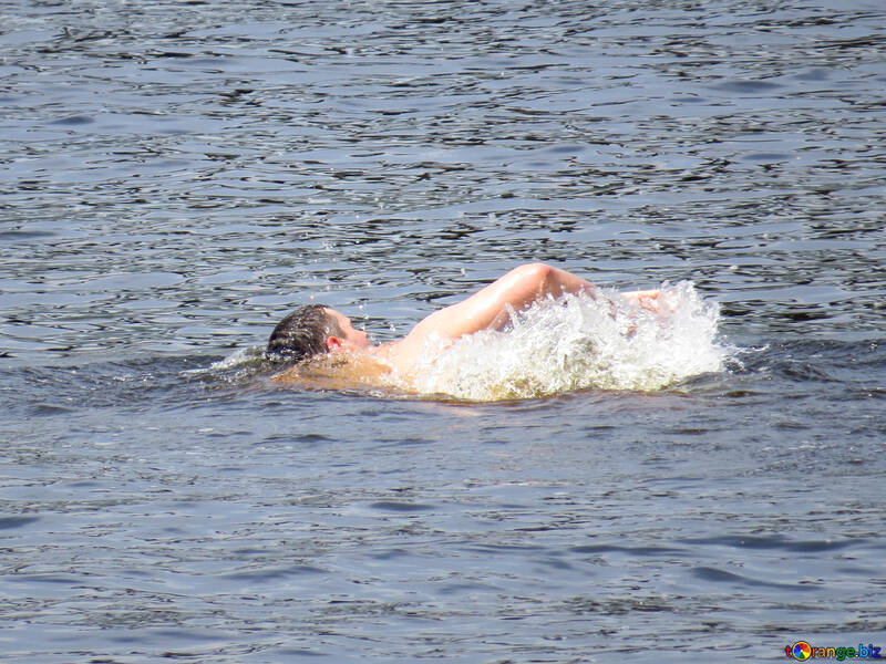 男は水で泳ぐ №49703