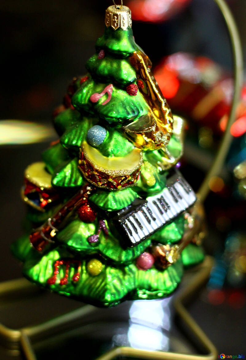 Christmas decoration musical tree №49533