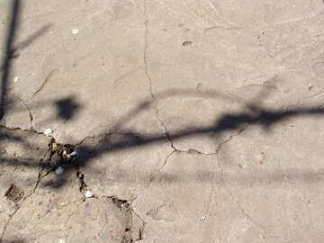 Cracked cement screed №5337