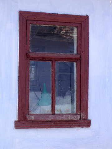 Текстура. Старое сельское окно. №5424