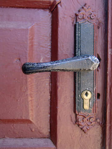 Door handle with lock. №5397
