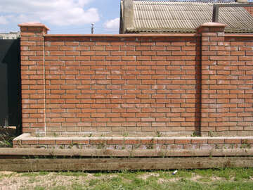Brick fence №5344