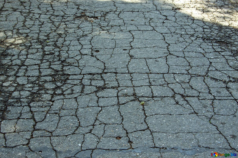 Cracked  asphalt №5672