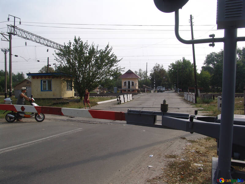 Barrier at railway crossing №5878