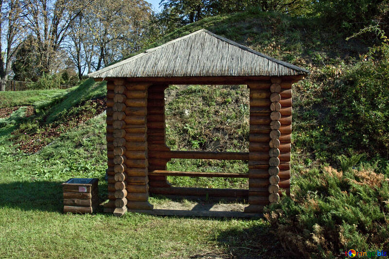 Arbour  of the  . wood log structure. №5683