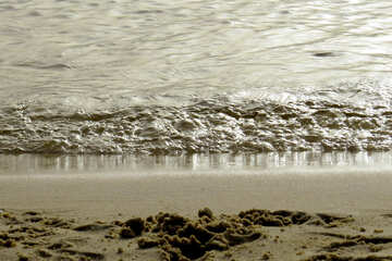 Beach sea small wave №50674