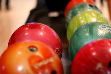 Palle da bowling colorate №50436
