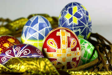 Easter colored eggs №50283