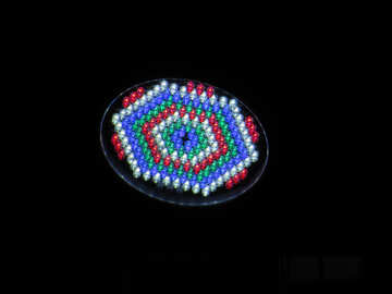 Lampada poligonale colorata №50549
