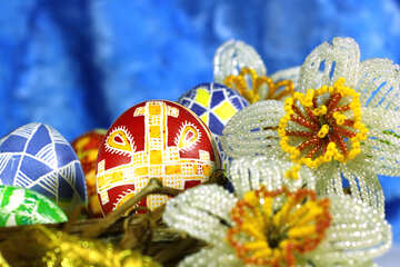 Flores y huevos de Pascua №50280