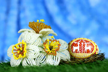 Flowers easter eggs №50291