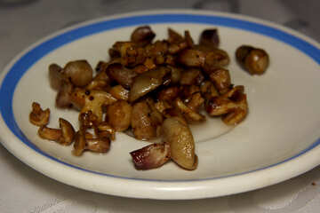 mushrooms food plate №50634