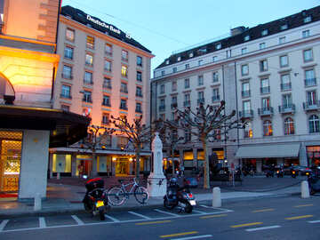 Buildings in the center of Geneva №50047