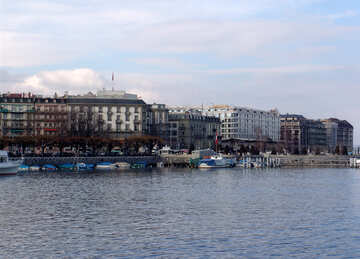 Набережна озера монблан в Женеві №50100