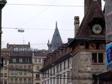 Dächer von Häusern in Genf №50066