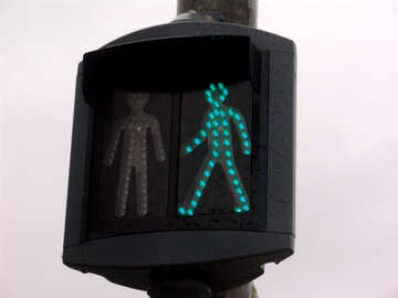 Traffic light for pedestrians in Europe №50168