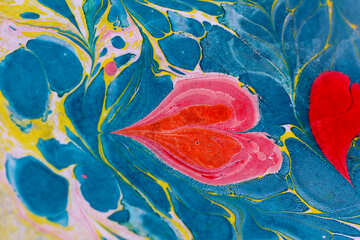 heart love blue painting №50919