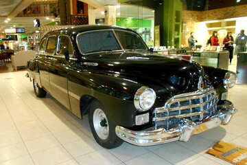 Black retro  car №50314
